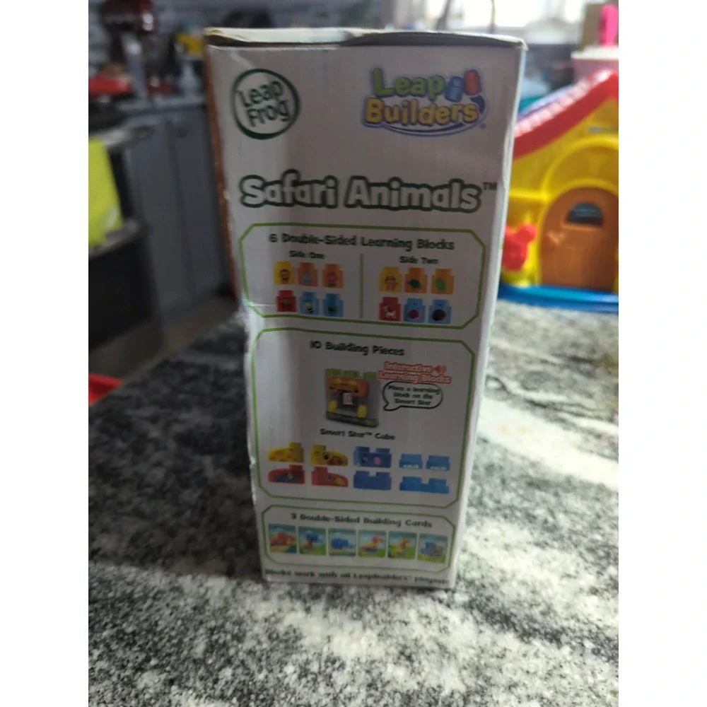 Leap Frog Leap Builders Safari Animals Interactive Learning Blocks **NEW**
